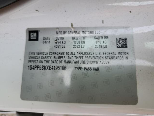 Photo 10 from auction – 2014 BUICK VERANO with VIN 1G4PP5SKXE4195106