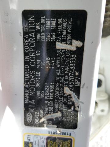 Photo 10 from auction – 2013 KIA SOUL with VIN KNDJT2A57D7488538