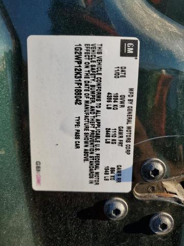 Photo 10 from auction – 2001 PONTIAC GRAND PRIX with VIN 1G2WP12K31F188042