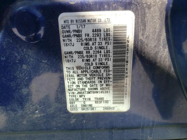 Photo 10 from auction – 2017 NISSAN ROGUE S with VIN JN8AT2MT6HW145391