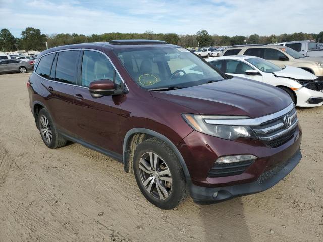 HONDA PILOT EXL 2016 with VIN 5FNYF5H56GB007724 - Photo from auction