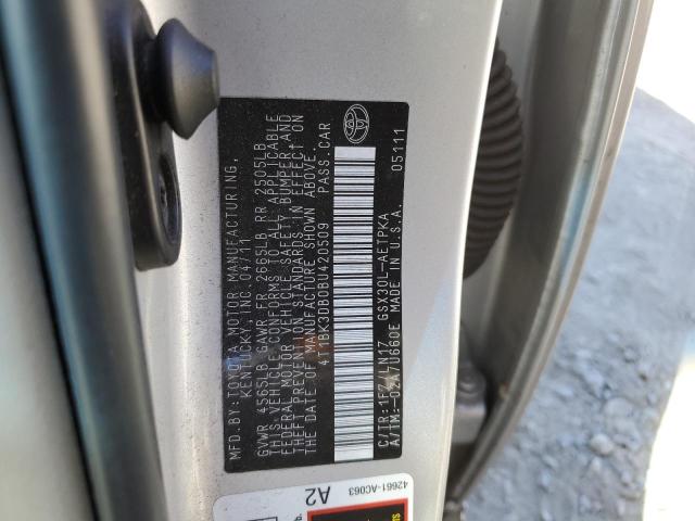 Photo 10 from auction – 2011 TOYOTA AVALON BAS with VIN 4T1BK3DB0BU420509