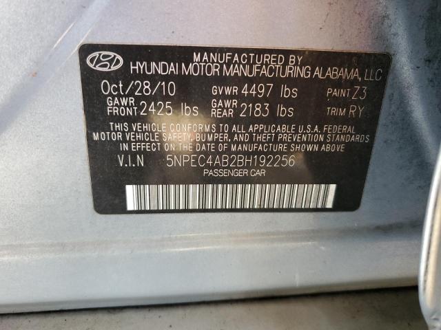 Photo 10 from auction – 2011 HYUNDAI SONATA SE with VIN 5NPEC4AB2BH192256