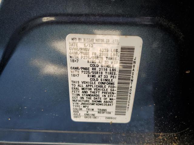 Photo 10 from auction – 2013 NISSAN ROGUE S with VIN JN8AS5MT4DW535467