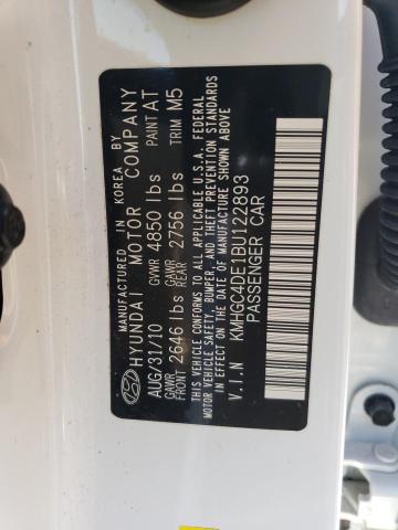 Photo 10 from auction – 2011 HYUNDAI GENESIS 3. with VIN KMHGC4DE1BU122893