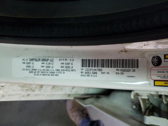 Photo 10 from auction – 2010 CHRYSLER SEBRING TO with VIN 1C3CC4FD1AN179826