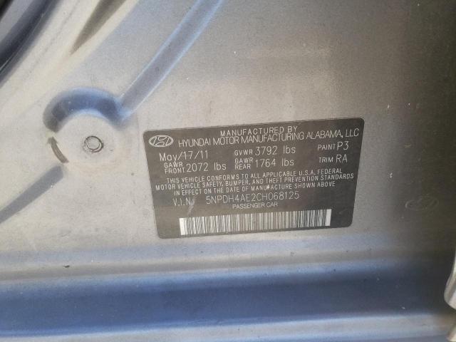 Photo 10 from auction – 2012 HYUNDAI ELANTRA GL with VIN 5NPDH4AE2CH068125