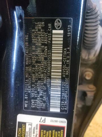 Photo 10 from auction – 2014 TOYOTA CAMRY L with VIN 4T1BF1FK8EU325531