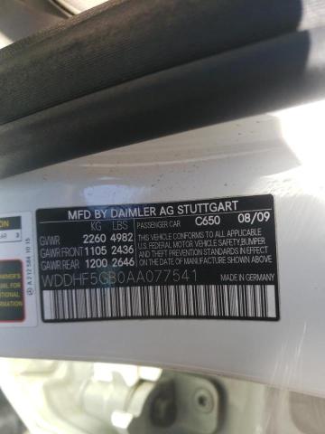 Photo 10 from auction – 2010 MERCEDES-BENZ E 350 with VIN WDDHF5GB0AA077541