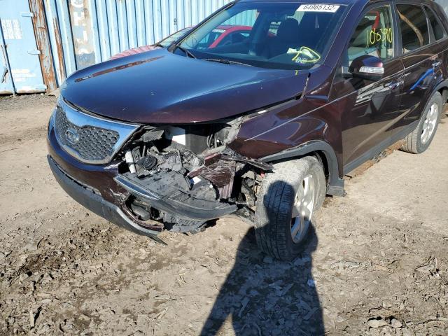 Photo 9 from auction – 2013 KIA SORENTO LX with VIN 5XYKTDA29DG365672