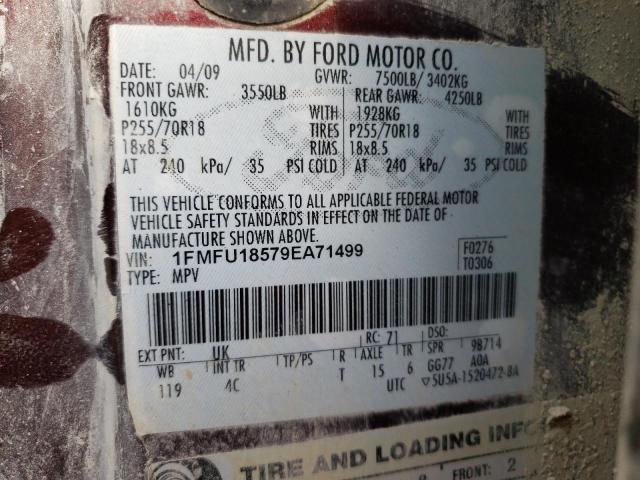 Photo 10 from auction – 2009 FORD EXPEDITION with VIN 1FMFU18579EA71499