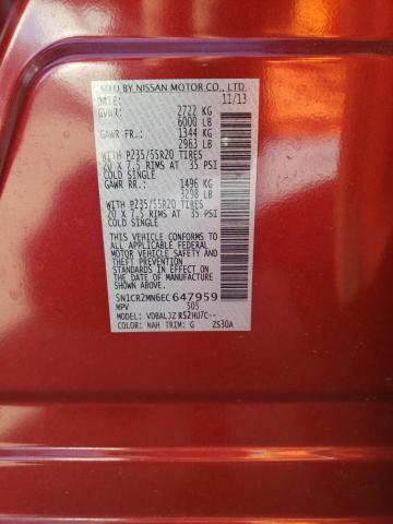 Photo 10 from auction – 2014 NISSAN PATHFINDER with VIN 5N1CR2MN6EC647959