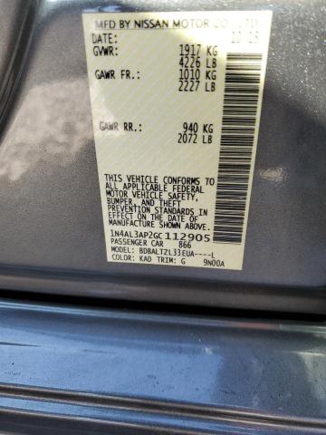 Photo 10 from auction – 2016 NISSAN ALTIMA 2.5 with VIN 1N4AL3AP2GC112905