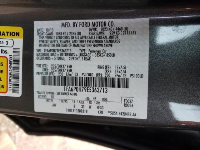 Photo 10 from auction – 2014 FORD FUSION SE with VIN 1FA6P0H79E5363713