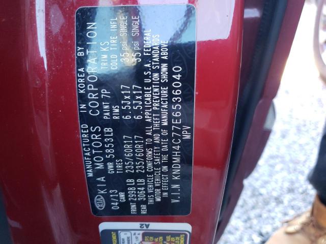 Photo 10 from auction – 2014 KIA SEDONA EX with VIN KNDMH4C77E6536040