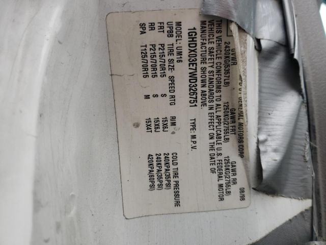 Photo 10 from auction – 1998 OLDSMOBILE SILHOUETTE with VIN 1GHDX03E7WD326751