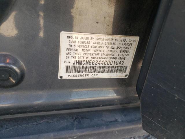 Photo 10 from auction – 2004 HONDA ACCORD LX with VIN JHMCM56344C001042