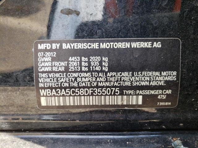Photo 10 from auction – 2013 BMW 328 I with VIN WBA3A5C58DF355075