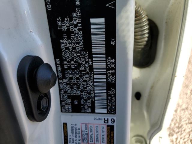 Photo 10 from auction – 2008 TOYOTA 4RUNNER SR with VIN JTEBU14R28K026378