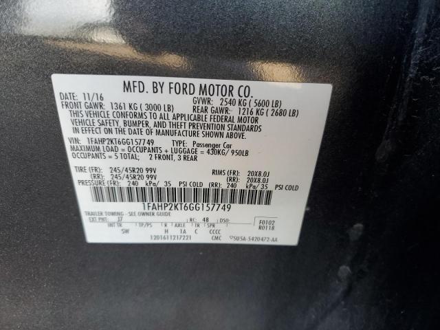 Photo 10 from auction – 2016 FORD TAURUS SHO with VIN 1FAHP2KT6GG157749