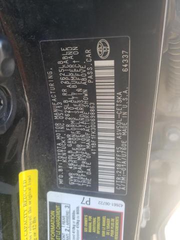 Photo 10 from auction – 2013 TOYOTA CAMRY L with VIN 4T1BF1FK3DU698863