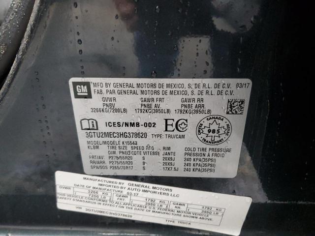 Photo 10 from auction – 2017 GMC SIERRA K15 with VIN 3GTU2MEC3HG378620
