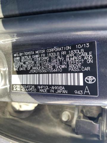 Photo 10 from auction – 2013 TOYOTA PRIUS C with VIN JTDKDTB36D1554410