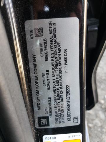 Photo 10 from auction – 2017 CHEVROLET SPARK 1LT with VIN KL8CD6SA1HC726222