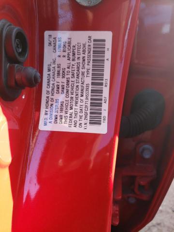 Photo 10 from auction – 2018 HONDA CIVIC EX with VIN 2HGFC2F71JH553935