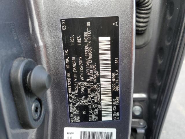 Photo 10 from auction – 2021 TOYOTA HIGHLANDER with VIN 5TDHZRBH4MS533701
