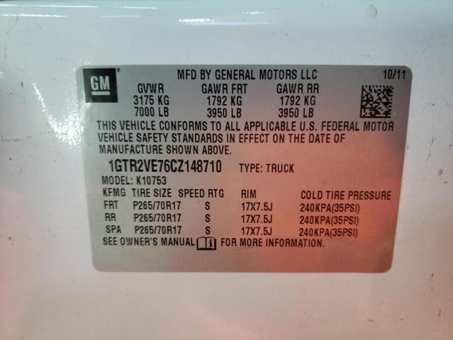 Photo 10 from auction – 2012 GMC SIERRA K15 with VIN 1GTR2VE76CZ148710