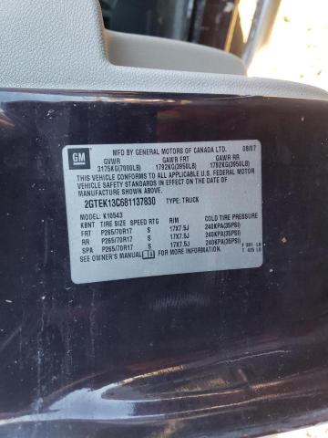 Photo 10 from auction – 2008 GMC SIERRA K15 with VIN 2GTEK13C681137830
