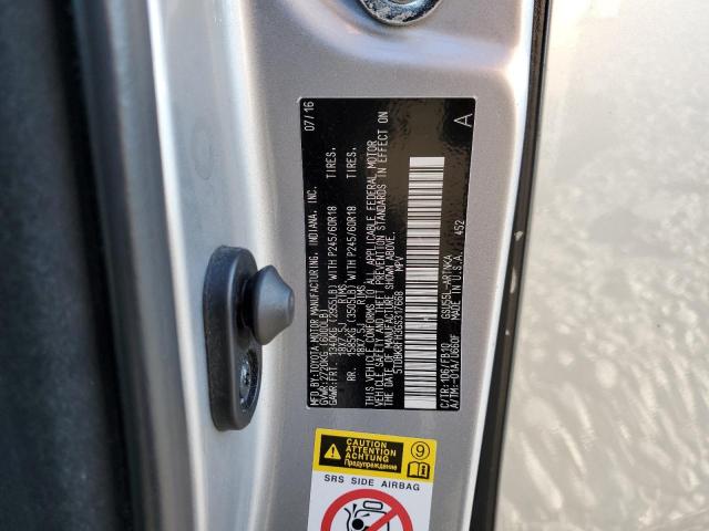 Photo 10 from auction – 2016 TOYOTA HIGHLANDER with VIN 5TDBKRFH3GS317668