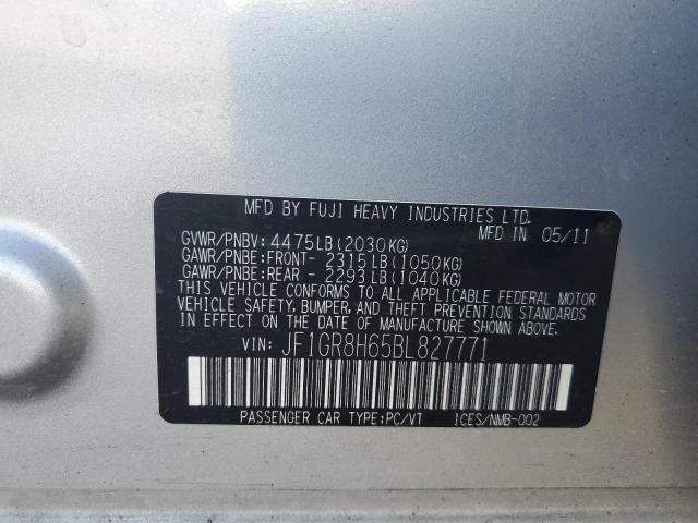 Photo 10 from auction – 2011 SUBARU IMPREZA WR with VIN JF1GR8H65BL827771