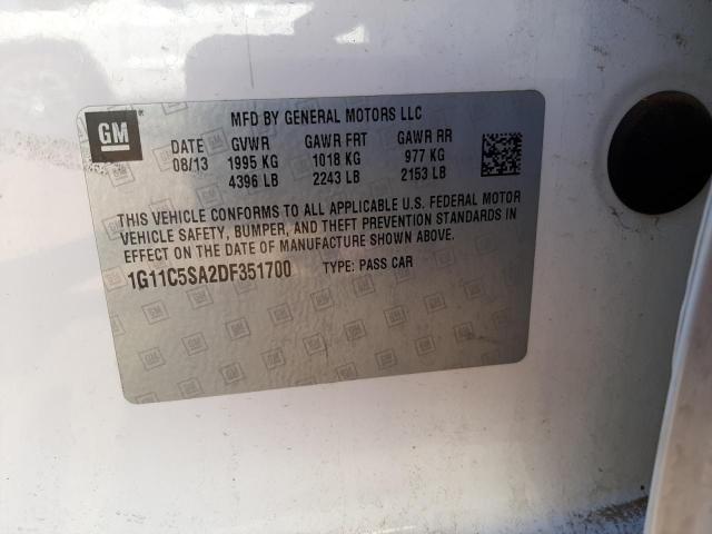 Photo 10 from auction – 2013 CHEVROLET MALIBU 1LT with VIN 1G11C5SA2DF351700