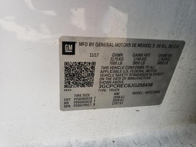 Photo 10 from auction – 2018 CHEVROLET silverado with VIN 3GCPCREC6JG256458