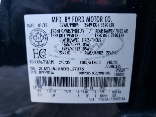 Photo 10 from auction – 2013 LINCOLN MKX with VIN 2LMDJ8JK8DBL27375