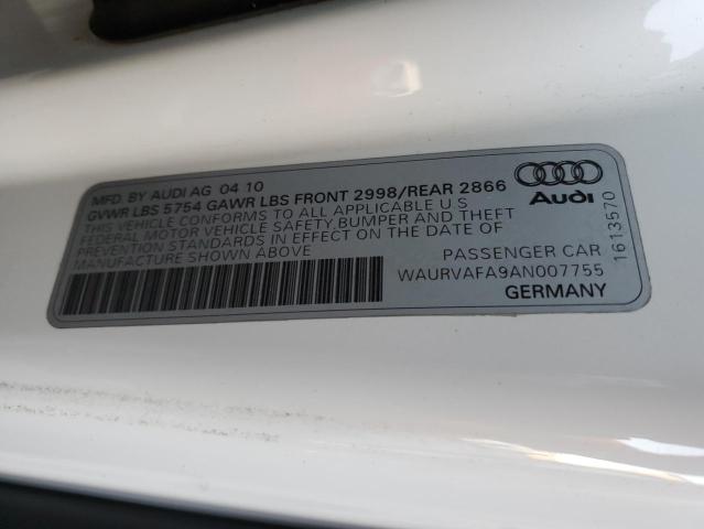 صورة رقم 10 من المزاد - 2010 AUDI A8 QUATTRO مع VIN WAURVAFA9AN007755