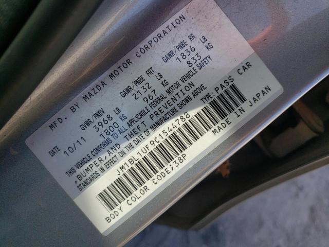 Photo 10 from auction – 2012 MAZDA 3 I with VIN JM1BL1UF9C1544788
