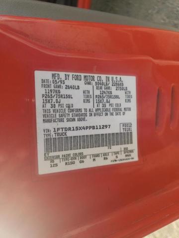 Photo 10 from auction – 1993 FORD RANGER SUP with VIN 1FTDR15X4PPB11297