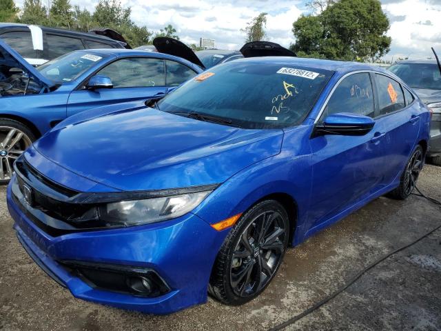 Photo 2 from auction – 2019 HONDA CIVIC with VIN 19XFC2F81KE047218