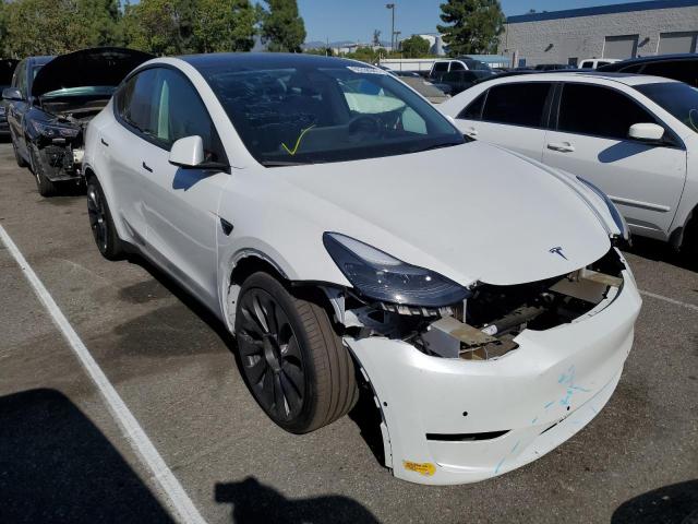 TESLA MODEL Y 2022 with VIN 7SAYGDEFXNF390782 - Photo from auction