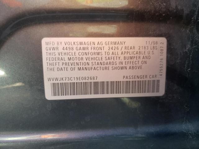 Photo 10 from auction – 2009 VOLKSWAGEN PASSAT with VIN WVWJK73C19E082687