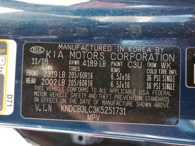 Photo 10 from auction – 2019 KIA NIRO FE with VIN KNDCB3LC3K5251731