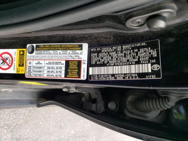 Photo 10 from auction – 2014 TOYOTA CAMRY L with VIN 4T1BF1FK2EU437418