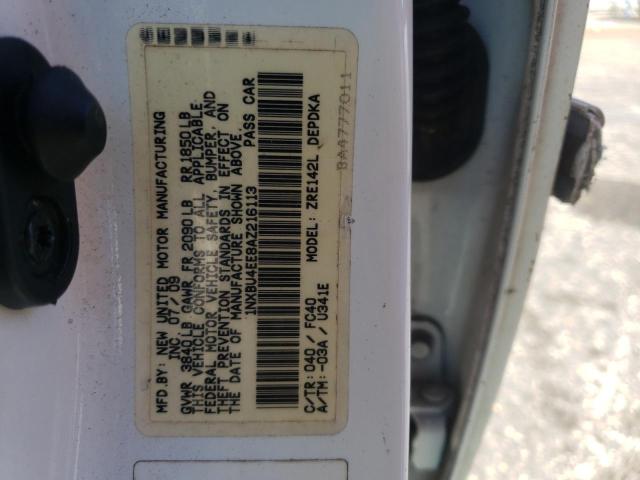 Photo 10 from auction – 2010 TOYOTA COROLLA with VIN 1NXBU4EE8AZ216113