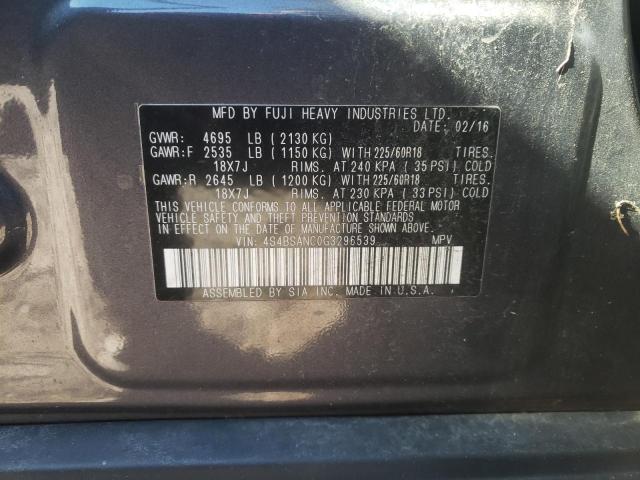 Photo 10 from auction – 2016 SUBARU OUTBACK 2. with VIN 4S4BSANC0G3296539