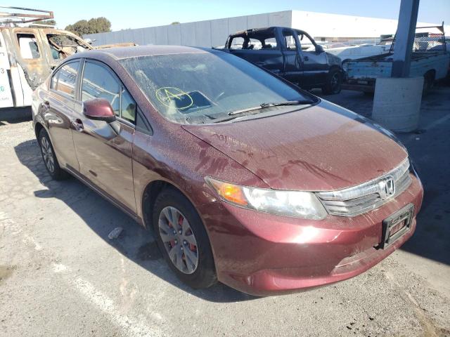HONDA CIVIC LX 2012 with VIN JHMFB2F50CS002860 - Photo from auction