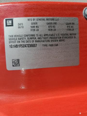 Photo 10 from auction – 2010 CHEVROLET COBALT LS with VIN 1G1AB1F52A7236657