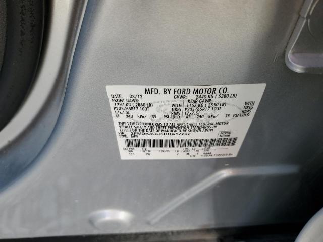 Photo 10 from auction – 2013 FORD EDGE SE with VIN 2FMDK3GC5DBA17292